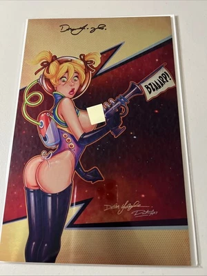 Mandy - A Tribute to Dean Yeagle Mandy SIGNED METAL Space Cover w/COA - Ltd 10 - Image 1 of 4