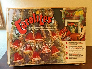 Carolites, Musical Lighted Christmas 9 Bell Set, 1980, Work great, Hong Kong - Picture 1 of 16