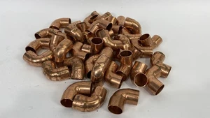 Lot of (42) Mueller Streamline 1" Copper 90° Elbow Pipe Fitting 90° Short Radius - Picture 1 of 4