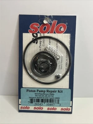 ¡Kit de reparación de pulverizador de bomba de pistón Solo 425 para muchos modelos! Número de pieza 0610407-K Foto 1 de 2
