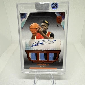 Clint Capela Auto 2023-24 Topps 3 Triple Relic Auto #14/20 Atlanta Hawks - Picture 1 of 16