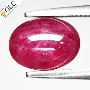 💎 Cabujón ovalado de 2,02 quilates con certificación GLC RUBÍ ROJO NATURAL - Piedra preciosa calentada de Myanmar - Imagen 1 de 5