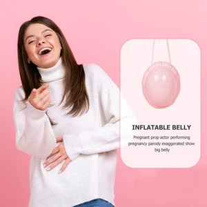 2 Pcs Inflatable Fake Belly Props Pregnant Woman Miss Small Costume - Picture 1 of 12