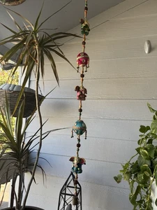 Handgefertigte indische hinduistische Elefanten Girlanden Perlenschnur hängend Ganesha Boho - Bild 1 von 10