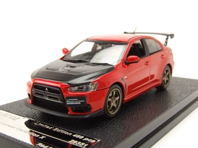 Mitsubishi Lancer Evo X 2011 Rosso Metallico Modellino Auto 1:43 Vitesse - Immagine 1 di 4