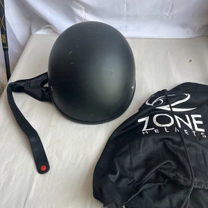 LDMET DOT FMVSS No 218 Certified L Black Motorcycle Helmet TN666 Zone HS-1100 - Foto 1 di 9