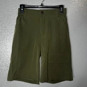 Pantalones Cortos Carga Para Hombre Verde Oliva Cintura Elástica Bolsillos Elastizados Exterior Informales XLG - Imagen 1 de 4