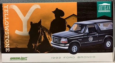 1992 FORD BRONCO MONTANA LIVESTOCK ASSOC. "YELLOWSTONE" 1/18 BY GREENLIGHT 19130 - Image 1 of 3