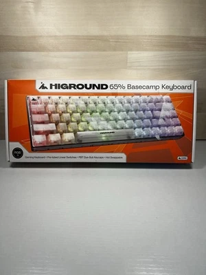 Higround Crystal Opal Basecamp 65% Mechanical USB Wired Gaming Keyboard - Image 1 of 4