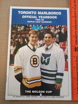 1988-89 OHL Toronto Marlboros Media Guide Maple Leaf Garden Hockey Foto 1 de 4