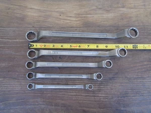 Vintage Craftsman COMPANION Offset Box End Wrench Set SAE 3/8" -7/8"  Set of 5 - Picture 1 of 4
