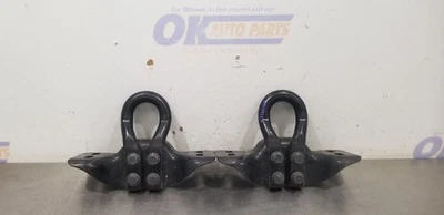 21 JUEGO DE GANCHOS DE REMOLQUE PARA PARACHOQUES DELANTERO FORD F250 SUPER DUTY NEGRO Foto 1 de 4