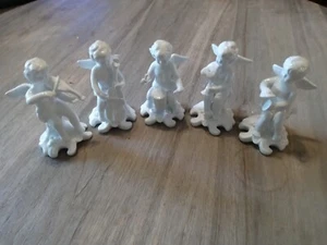 Kaldun And Bogle Cherubim Angels Playing Instruments. Set Of Five. - Picture 1 of 11
