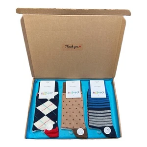 3 Pairs Men Gift Sets Socks/Novelty Socks/Colourful Funky Socks/Christmas Gifts - Picture 1 of 4