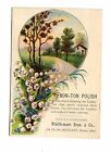 Victorian Trade Card Bon Ton Polish Whittemore Bros Boston  Spring