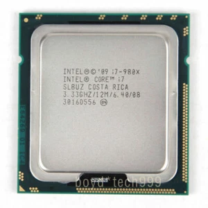 Intel Core i7-980X CPU Extreme Edition 6Core 12M 3.33GHZ SLBUZ LGA1366 Processor - Picture 1 of 2