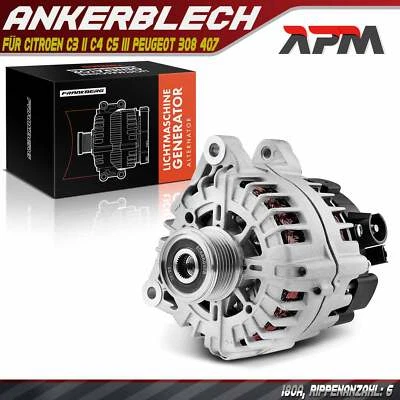 Alternator Generator 180A 14V for Citroen C3 II C4 C5 III Jumpy Peugeot 308 - Image 1 of 4