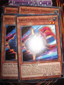YU-GI-OH! COM LOT SERRÂME SAMOURAÏ SUPRALOURD X4 (PLAYSET) DOCS-FR008 MINT NEUF - Picture 1 of 1