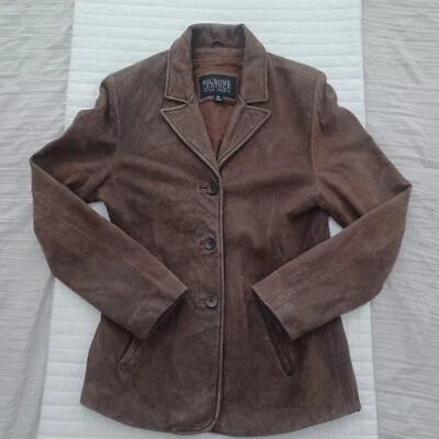 Wilsons Leather Pelle Studio Brown Soft Leather Jacket Womans Size M - Image 1 of 4