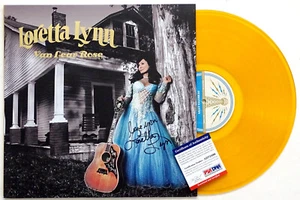 LORETTA LYNN Signed VAN LEAR ROSE Autograph LTD ED GOLD VINYL Album PSA/DNA COA - Picture 1 of 7