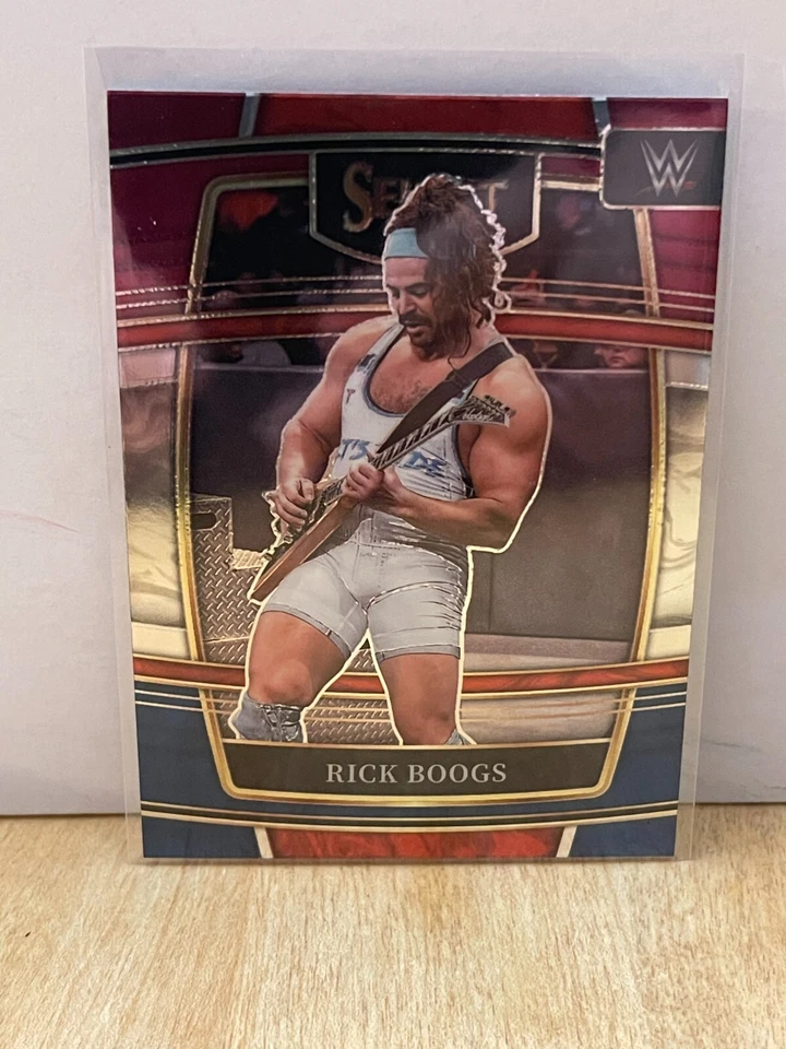 2022 Panini Select WWE Rick Boogs Concourse Red & Blue #82 - Image 1 of 2