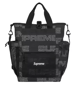 New Supreme Utility Tote Bag Black Embossed Box Logo Fall Winter 2021 FW21 - Picture 1 of 3