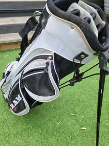 Ram Golf Stand Bag, Black/Grey, 10 way, 7 Pockets, Lightweight