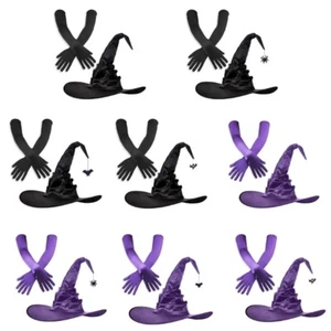Soft Fashionable Hat Set Gothicism Witch Costume Hat Outdoor Activity Hat - Picture 1 of 15