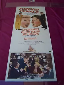 Póster de la película Paramount Insert 1953 - "¡Para siempre femenino!" Ginger Rogers, W. Holden - Imagen 1 de 1