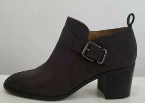 Franco Sarto Halle2 dunkelbraune Damen-Booties mit seitlichem Reißverschluss Größe 9M - Bild 1 von 8