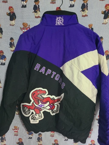 Vintage 90s Toronto Raptors PLAYER COLLECTION Jacket  Rare Starter Men's M Cover