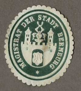 Siegelmarke MAGISTRAT DER STADT BERNBURG (Saale) - Picture 1 of 1