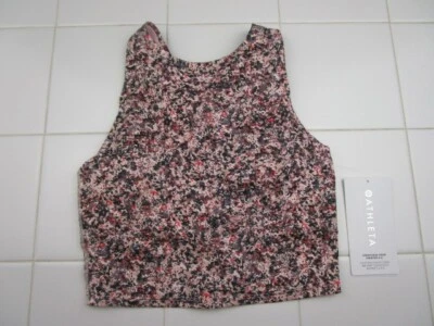 Athleta Conscious Crop Printed A-C Women's XXS Low Impact Sports Bra - Image 1 of 4