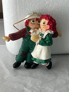Christmas ornament resin Raggedy Ann & Andy 1998 MAX2502 - Picture 1 of 5