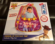 Disney Pixar Toy Story 4 Pop Up Play Tent Carnival Of Toys Indoor 3+ Twist/Pop