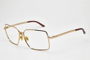 2000s pilot eyeglasses FENDI SL 7296 gold metal eyeglasses oversized frame - Picture 1 of 14
