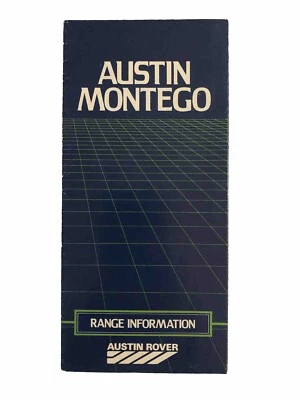 Austin Montego Range Information Brochure 1.3 1.6 2.0 to MG Montego All Specs - Image 1 of 4
