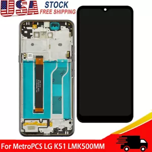 Replacement For LG K51 K500 / K500UM LCD Display Touch Screen Digitizer + Frame - Picture 1 of 6