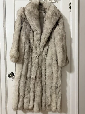 Finland Blue Fox Fur Ankle Length Coat Made in Korea - Image 1 of 4