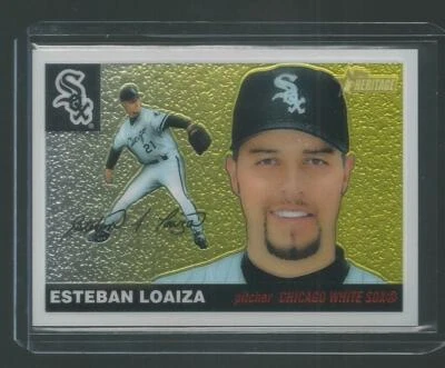 2004 TOPPS HERITAGE CHROME ESTEBAN LOAIZA #48 WHITE SOX SHORT PRINT 0936/1955 - Image 1 of 2