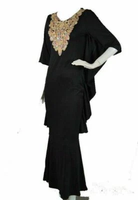 NWT New Feeling women's Embellished Black long Dress Sz S ~ Malifecent - Image 1 of 4
