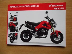 manuel du conducteur Honda Msx 125 (JC61) Modell 2013 Französisch - Picture 1 of 2
