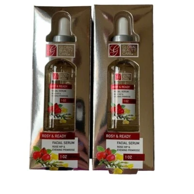 Nuevo Suero Facial Global Beauty Care Rosado y Listo Rosa Mosqueta Noche Onagra Foto 1 de 4