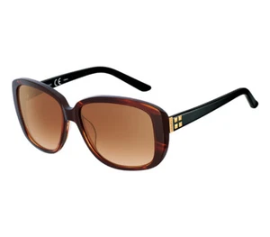 Esprit ET17760/535 Havana Square Brown Non-Polarized Women's Sunglasses - Picture 1 of 1