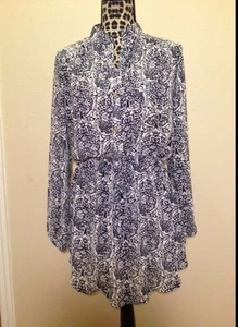 CALS - BLUE AND WHITE DRESS - M - Picture 1 of 3