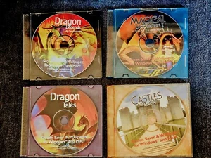 Medieval PC Software Set: Fantasy & Castle Screensaver/Wallpaper 4-Discs (1995) - Picture 1 of 6