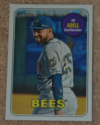 Jo Adell 2018 Topps Heritage Minor League SP Rookie Card - Image 1 of 3