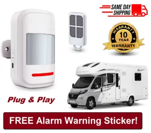 Camper-Motorhome-Caravan Wireless Remote Alarm Easy-Fit Motion Sensor Security A - Picture 1 of 16