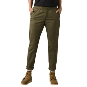 Prana Women's Double Peak All-Around Cargo Pants Army Green 6 Elastic Waist NWT - Picture 1 of 9