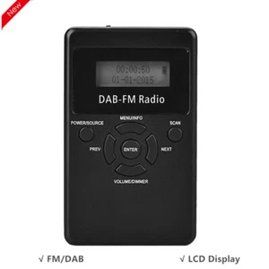HRD-101 Mini DAB Radio FM Radio DAB Audio Broadcasting Digital Pocket Radio - Picture 1 of 7
